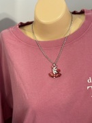 Naszyjnik z króliczkiem w czerwonej sukience