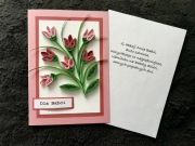 Kartka dla dziadka, dzień dziadka, ręcznie robiona, quilling