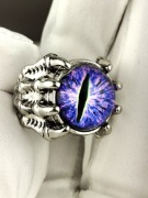 NOWY Sygnet pierścionek oko punk rock gothic swagg drill Regulowany