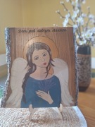 Obraz malowany ręcznie Anioł 