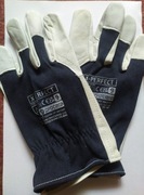 Rękawice robocze skórzane, 10par w rozmiarze 9