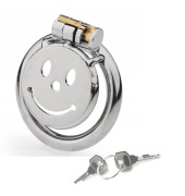 Stalowy mikro pas cnoty Flat Cage Chastity Klatka na penisa 50mm oring