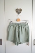 Wasalaa szorty spodenki len cupro Sabrina XS/S sage szałwia