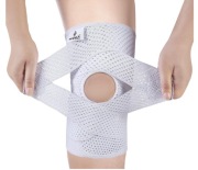 Stabilizator kolana NEENCA L biały regulowany siateczka