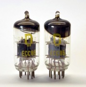 2 x ECC85 RFT "angle getter". NOS. Para stereo. Pomierzone