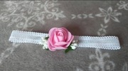 Opaska na chrzest św./imprezy dla dziewczynki