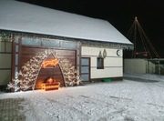 Dekoracje zewnętrzne lampki stelaż alu choinka ozdoby bożonarodzeniowe 