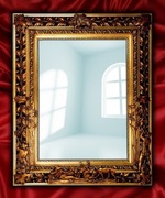 EKSKLUZYWNE LUSTRO W RAMIE MYŚLIWSKIEJ / JEDYNY PRODUCENT FIRMA  GOLD-JOL /