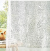 Deconovo Półprzezroczyste zasłony do salonu, na przelotkach 140x180