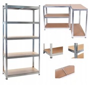 Regał magazynowy metalowy DOOC 180x90x40 cm, 5 półek MAX 175kg na półkę