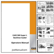 CASE 580 Super L Backhoe Operators Manual Instrukcja Obsługi DTR