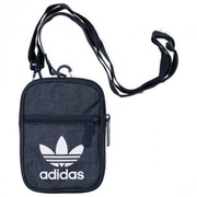 Adidas granatowa saszetka na pasku nerka niebieska z logo okazja