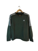 Bluza Adidas zielona z logiem paskami s