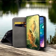 Apple iPhone 11 wędkarskie etui zamykane portfel ryby karp szczupak