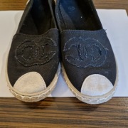 czarne espadryle rozmiar 37 stan idealny 