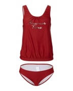 Strój kąpielowy dwuczęściowy r44 bordowy tankini 