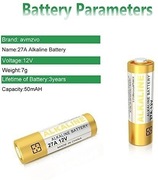 Baterie alkaliczne 27A 12V 5 szt