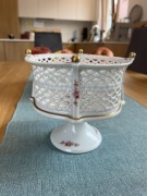 Porcelana półmisek na nóżce Wallendorf 1764 - ręcznie wykonana.