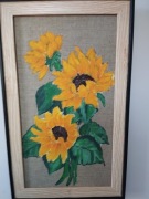 Słoneczniki- obraz malowany