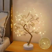 Lampka dekoracyjna LED złoty liść 72 diody