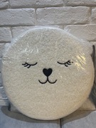 Puf składany miś / biały - nowy