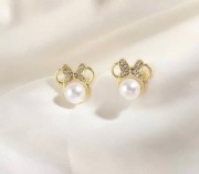 Kolczyki Minnie Maus srebrne