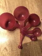 Zestaw 6 plastikowych miarek kuchennych