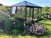 Szklarnia ogrodowa aluminiowa 14,7m2 (383x383) WYSPRZEDAZ. POWYSTAWOWA