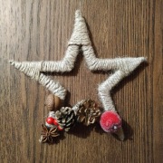 Gwiazda - ozdoba Bożonarodzeniowa, stroik