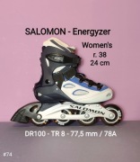 Super rolki SALOMON Energyzer dla kobiet - rozm. 38/24 cm
