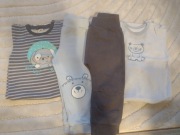 Zestaw 28 szt. ubranek niemowlęcych chłopiec 86