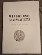 WIADOMOŚCI NUMIZMATYCZNE 1986 - ZESZYT 3 - 4 