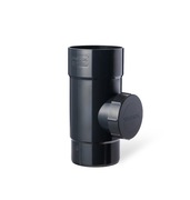 Czyszczak REWIZJA do rury spustowej rynny fi 90mm grafit 