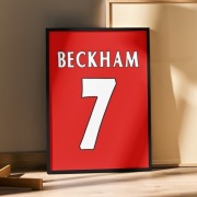 Plakat w ramce Manchester United Beckham 