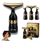 MASAŻER DO TWARZY I SZYI EMS 3W1 LIFTINGUJĄCY UJĘDRNIAJĄCY ANTI AGE CZARNY