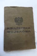 Książeczka Wojskowa 1949r-wpis dot.1939-pluton kolarzy strzelec