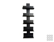 Porto Loft 5- Regał wiszący na butelki - 5 butelek - 500 mm (czarny mat)