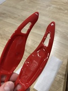 Łopatko zmiany biegów Shifters Czerwone Red Gloss Nakładki Kia Stinger GT