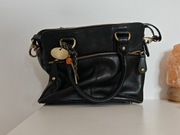 Catwalk Collection Handbags Damska Skórzana Torebka Czarna