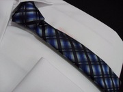 KRAWAT MĘSKI slim niebieski, polski producent