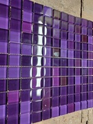 Mozaika szklana 30x30cm mix fioletów i bakłażana