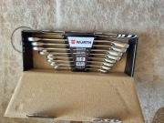 Zestaw kluczy płasko oczkowych z grzechotką 8szt, metryczne - Würth