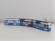 Model kartonowy zabawkaautobus tramwaj  Protram 205WrAs Konstal MPK Wrocław