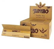 Bletki Jumbo King Size Slim brown. Brązowe bibułki 50 szt. 