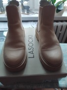 Skórzane botki damskie LASOCKI rozm. 38