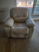 Skórzany fotel wypoczynkowy bujany