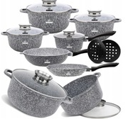 Zestaw garnków KlonBerg PREMIUM SWISS aluminiowe 12 el.KB3927