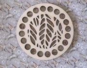 Baza dno koszyka spód koło 10cm makrama wzór 9kosz10