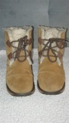 Botki damskie skórzane cieplutkie marki EMU roz.37 wkł.23,5cm