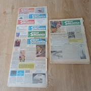 ŚWIAT MŁODYCH -1987-88 ROK - 22 SZT.- KOMIKS, W POGON ZA CZARNYM KLEKSEM -.